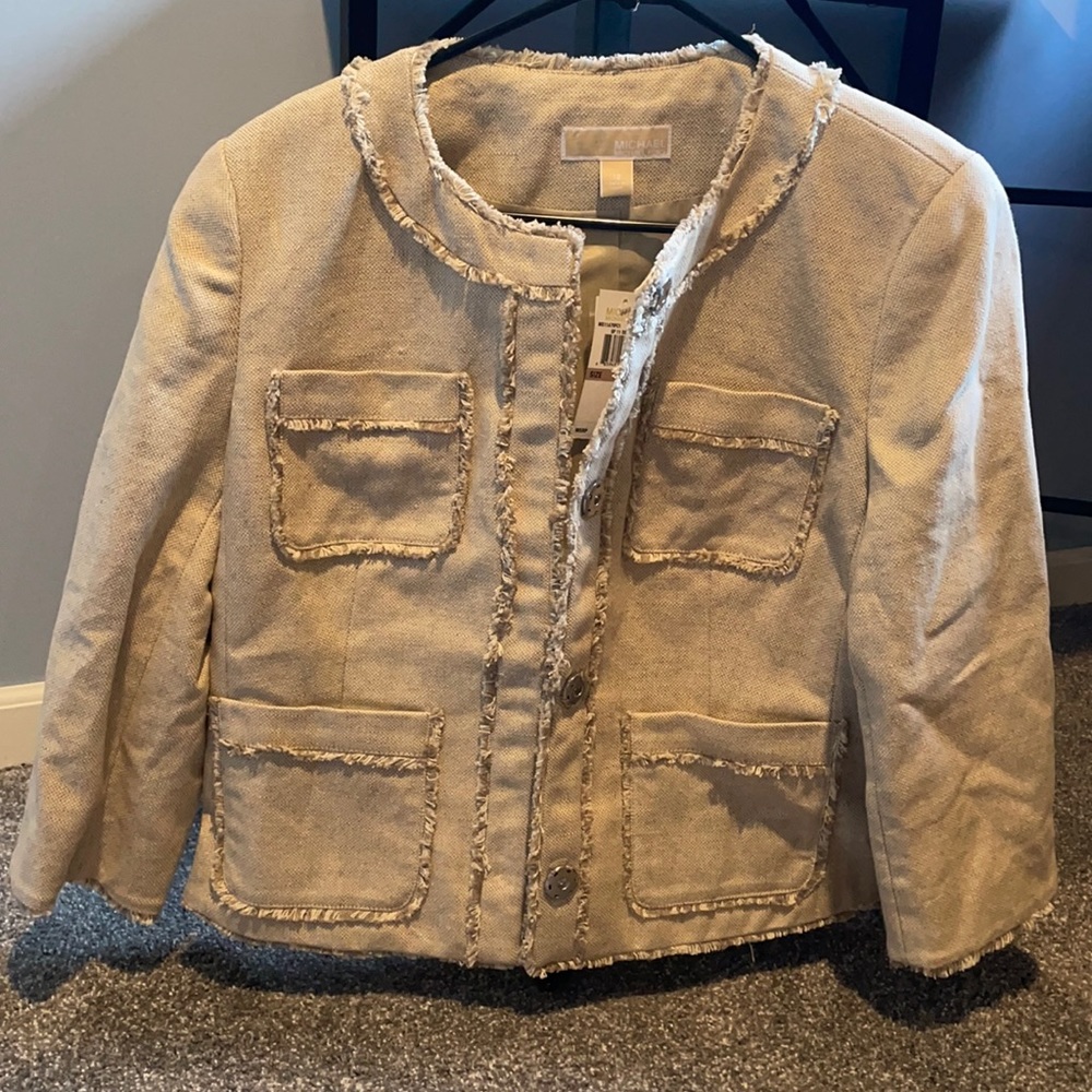 Michael Kors beige blazer, size 12